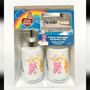 Care Bear 3-Piece Bathroom Accessory Set, Toothbrush Holder, Soap Pump,